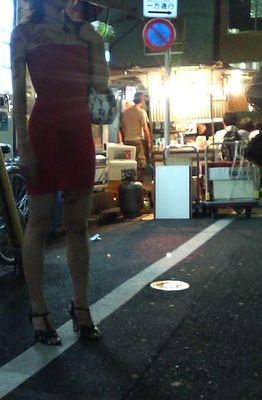 *TKS CAMPAIGN LADY YUKIE * - TOKYO GAY / LESBIAN VILLAGE - SHINJUKU 2CHOME
